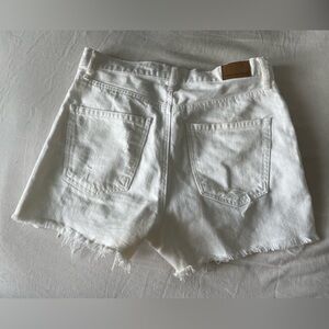 White jeans shorts